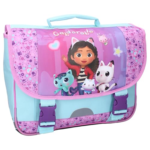 Sac à dos enfant GABBY's DOLLHOUSE bleu et violet idéal pour la rentrée de maternelle