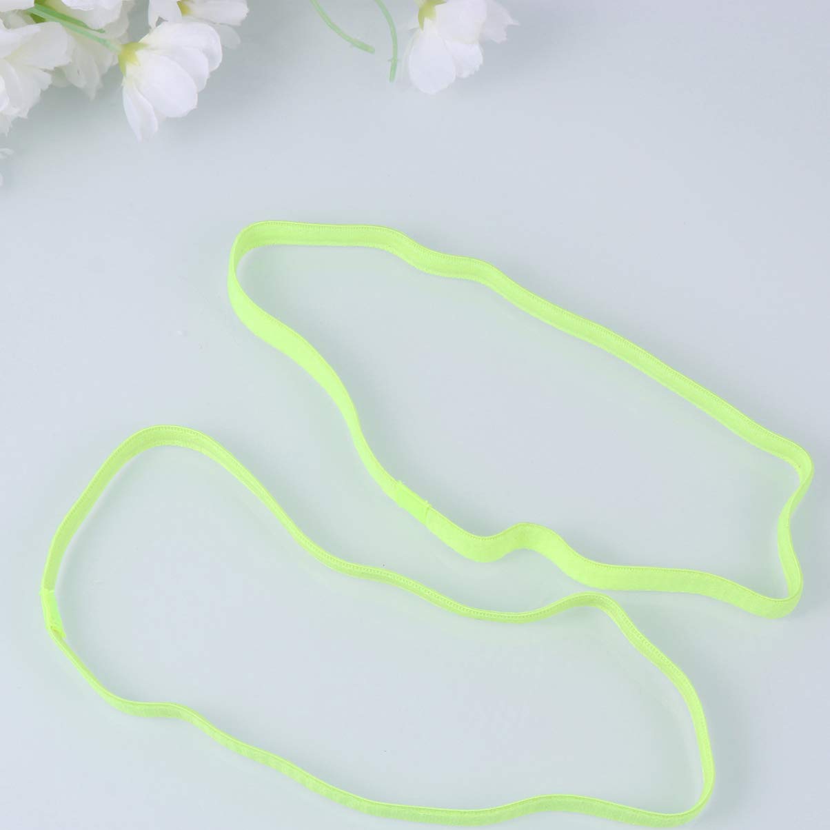 Healifty 27 Pezzi Fasce Per Yoga Fodere Per Uomo Accessori Per Uomo Fasce Elastiche Corsa Per Donna Non Elastiche Copricapo A Forcina Verde Calcio