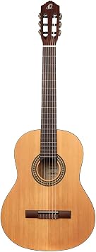 Ortega Left-Handed Student Series Full Size 6-String Nylon Classical Guitar, Matte Cedar Top (RSTC5M-L)
