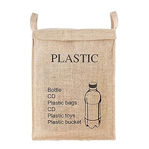 Muellery Recycle Bag Sturdy and Light Waste Basket for Plastic with Handles