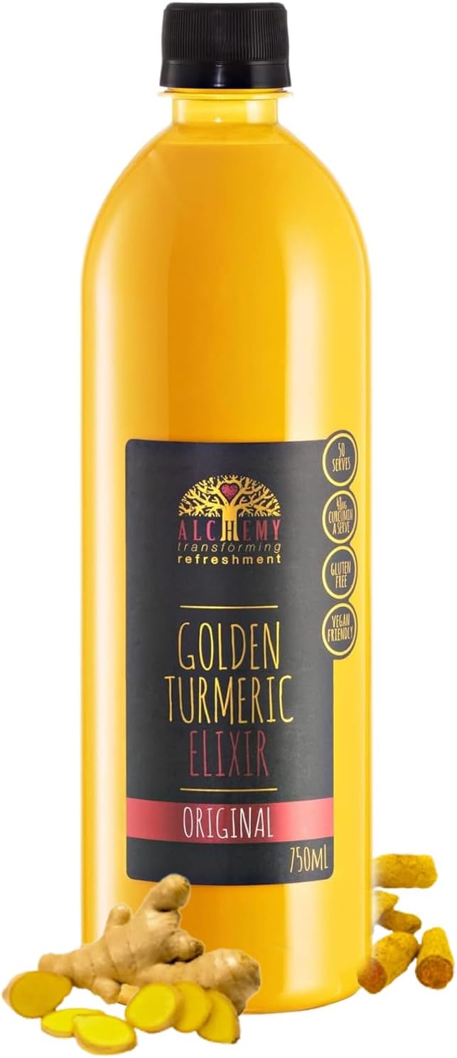 Cordial Turmeric Elixir Syrup, Latte Superfood, Delicious Healthy Drink with Ginger & Cinnamon, Vegan Gluten Free Coffee Alternative (1 x 750ml)