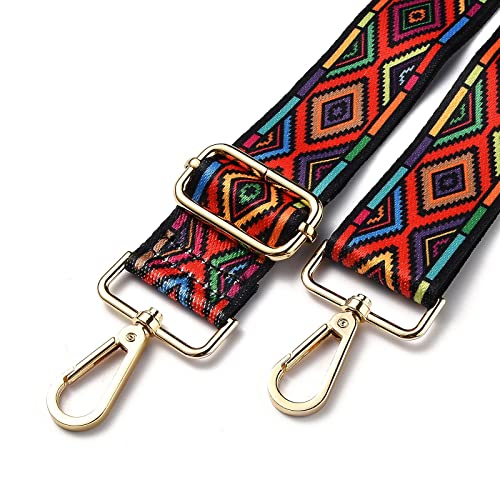 Image of BEEFLYING Rhombus Purse Strap Adjustable Shoulder Strap Bag Replacement Belt Crossbody Canvas Nylon Bag Straps for Bag Replacement Repairing Accessories