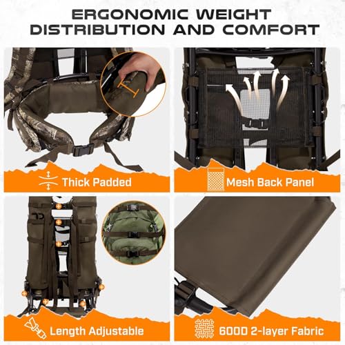 TR Aluminum External Frame Backpack