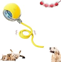 Vista 8 de Pelota de Gato Interactiva, Nuevas Bolas de Gato con Movimiento de Agilidad, Juguetes Automáticos de Bola para Gato con Cordón Imitación de Ratón