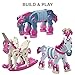 BLOCO TOYS Horses & Unicorns | STEM Toy | DIY Building Construction Set (418 Pieces) | Ages 6+