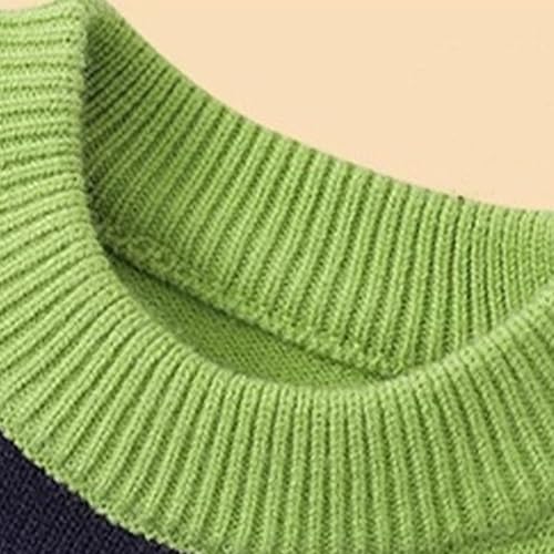 LittleSpring Girls Boys Striped Sweaters Loose Fit Long Sleeve Knit Pullover 4-12 Years3