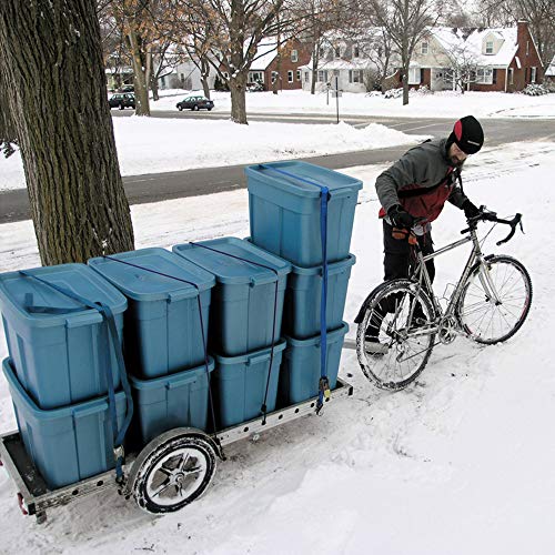 Xstrap Standard Ratchet Tie Down Straps - 4 Pk - 10 Ft- 300 Lbs Load Cap- 900 Lbs Break Strength-Cargo Straps For Moving Appliances, Lawn Equipment, Motorcycle (Blue) #TOP5