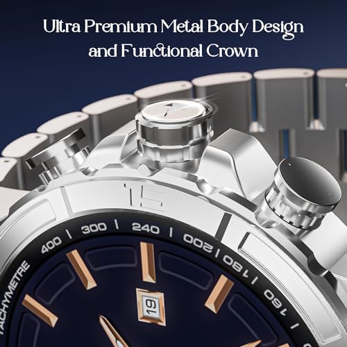 Image of Boat Enigma X700 Smart Watch w / 1.52 inch (3.8 cm) AMOLED Display,Premium Metal Body Design & Functional Crown,Advanced BT Calling,200+ Cloud Watch Faces,World Clock, HR & SpO2,IP67(Silver Chrome)