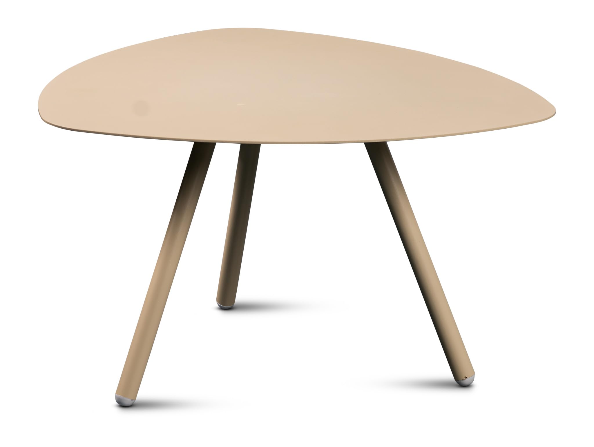 M2 Kollektion Mira 3 – Moderner Couchtisch 60x60x35 cm | Pulverbeschichtetes Metall, Creme weiß | Outdoorfähig, wetterfest & pflegeleicht | Perfekt als Couchtisch, Beistelltisch oder Balkon-Tisch