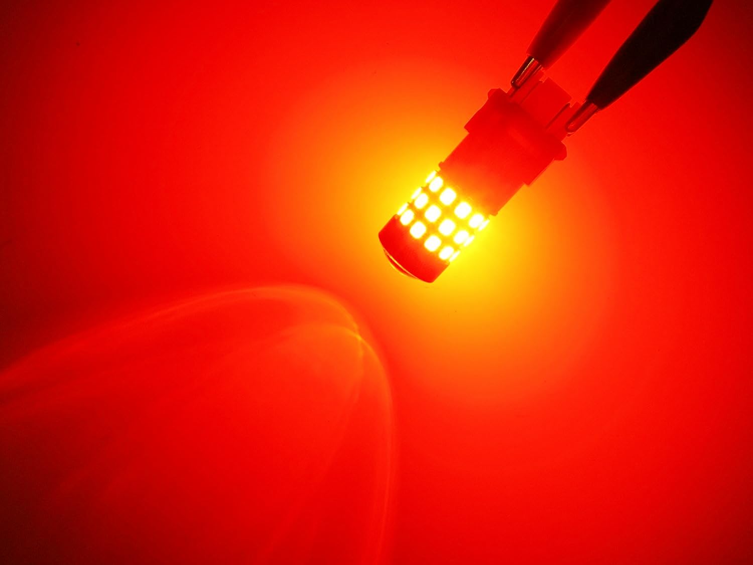 Alla Lighting Newly Upgraded 7440 7443 LED Brake Stop, Tail, Turn Signal Lights Bulbs, Red T20 Wedge 7444 7440LL 7443LL W21W 992 Super Bright 2835-SMD Replacement