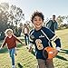 PassCatch Training Football Peewee Kids Youth Official Size for All Ages Fatherless Bounce Back Ball (Orange, Mens&Youth Size 9 for Ages 13+)