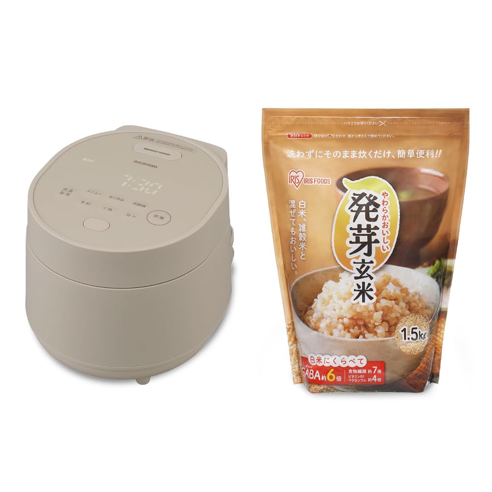 Amazon | 【新生活】【炊飯器+発芽玄米セット】アイリスオーヤマ