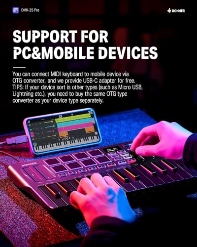 Donner USB MIDI キーボード コントローラー 25鍵 DMK-25 PRO の商品画像 6