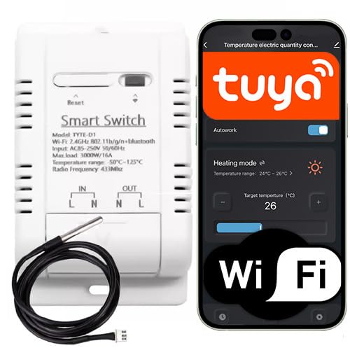 Sone Smart One WLAN Temperaturfühler mit externem Sensor –...
