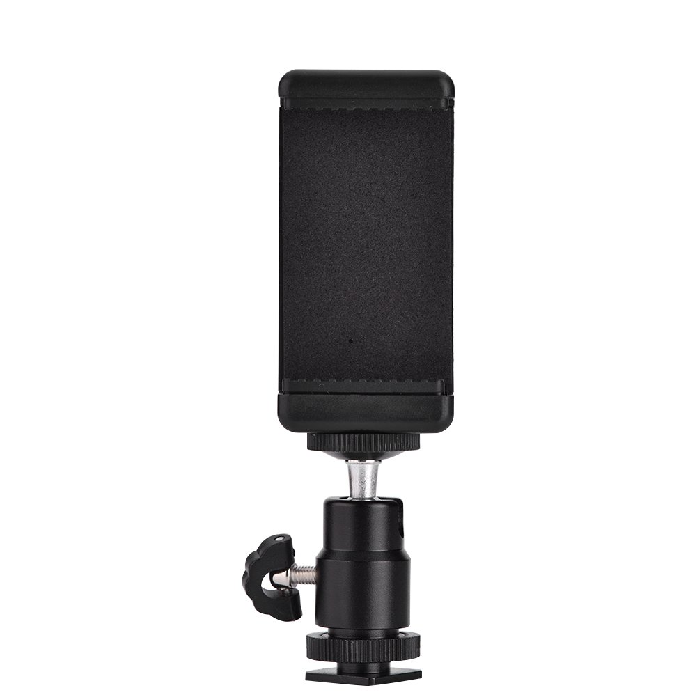 Uchwyt na telefon klips adapter do montażu na statywie z głowicą kulową obracaną o 360 stopni standardowy gwint śrubowy 1/10.2 cm do smartfona