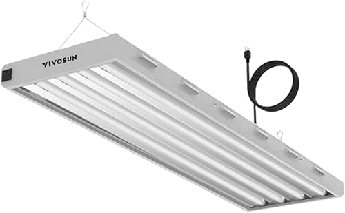 VIVOSUN T5 Grow Lights, 5000 Lumens per 4ft., 216W (4