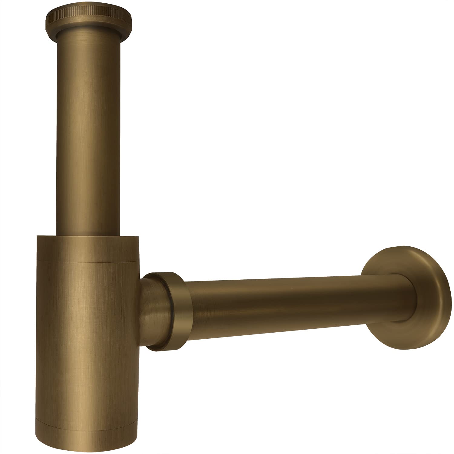 Buy Brass Bottle Trap 1 1/4 Round Siphon Washbasin PTrap Basin Waste