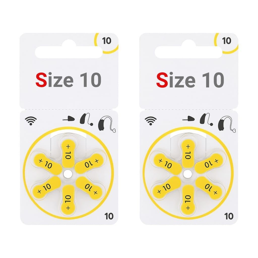Hearing Aid Batteries- Size 10 (6 X 2 Pack) 12 Pcs Compatible with Signia Hearing aids-image-23