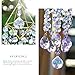 HDCRYSTALGIFTS 21.5inch Crystal Prisms Suncatcher for Window Hanging, Rainbow Maker Crystal Sun Catcher Indoor Window Glass Wind Chimes Home Garden Decor, Purple
