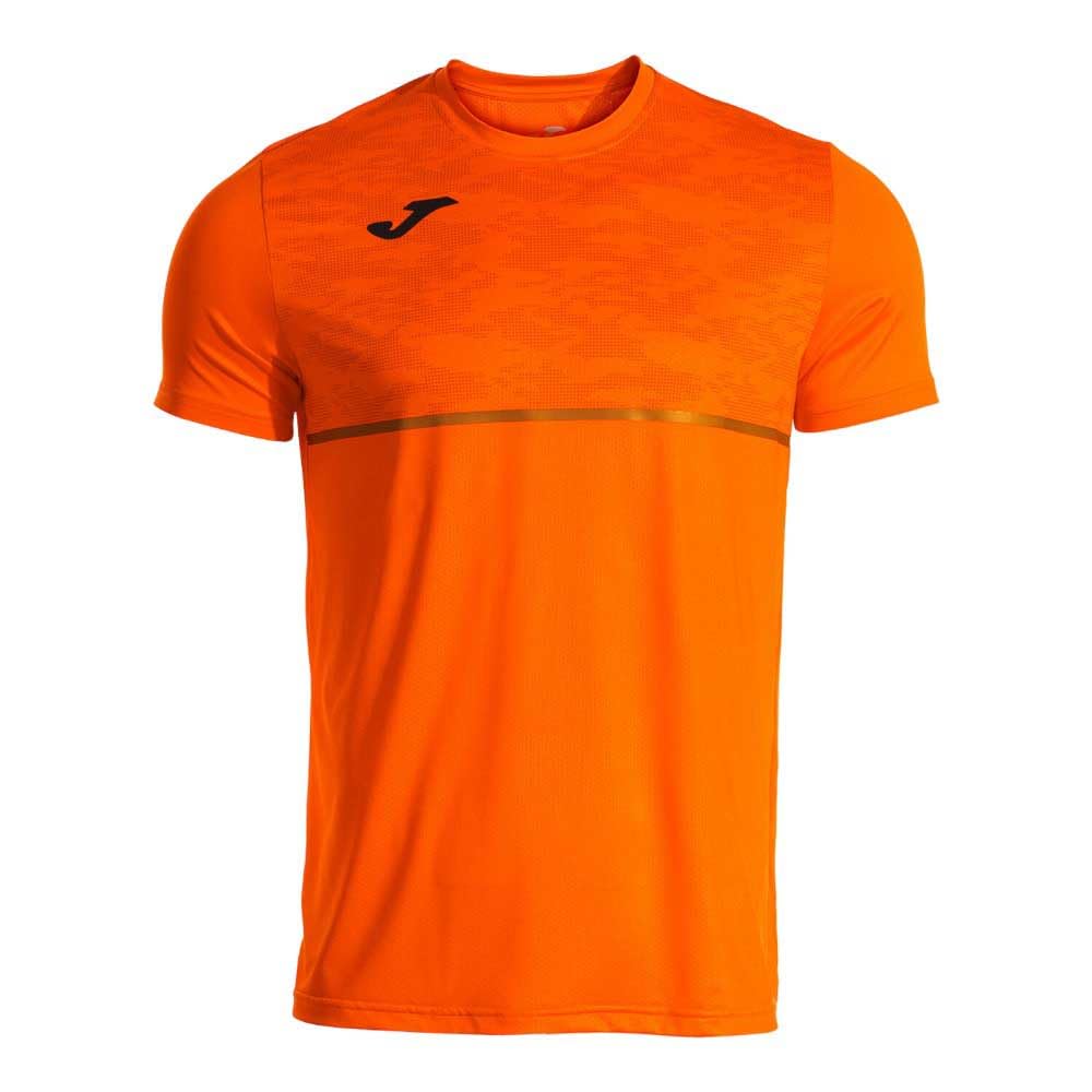Joma Maglietta da Corsa a Maniche Corte da Uomo, Taglie XS - 3XL, Tessuto Traspirante con Tecnologia Micro-Mesh, Fit Sportivo - Record III