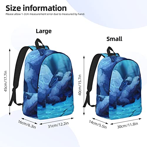 Sac d'école décontracté ALLOCS sac à dos voyage affaires mixte noir - 4