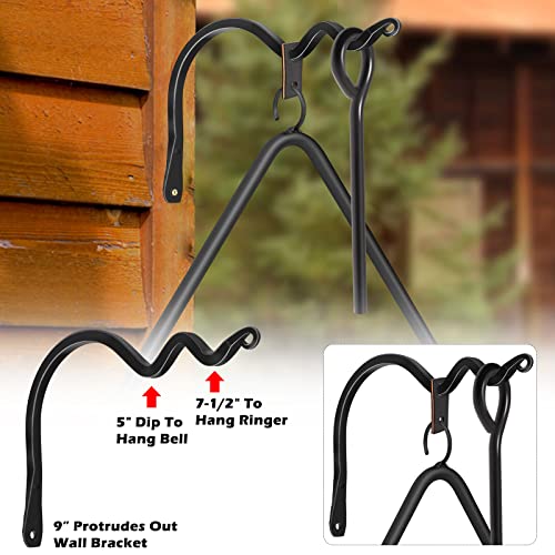 Blacksmith-Iron-Dinner-Bell-Hand-Made-12-Triangle-Dinner-Bell-Heavy-Duty-Primitive-Hand-Forged-Wrought-Iron-Triangle-Dinner-Bell-Iron-Triangle-Chime Blacksmith Iron Dinner Bell Hand Made 12 Triangle Dinner Bell Heavy Duty Primitive Hand Forged Wrought Iron Triangle Dinner Bell Iron Triangle Chime
