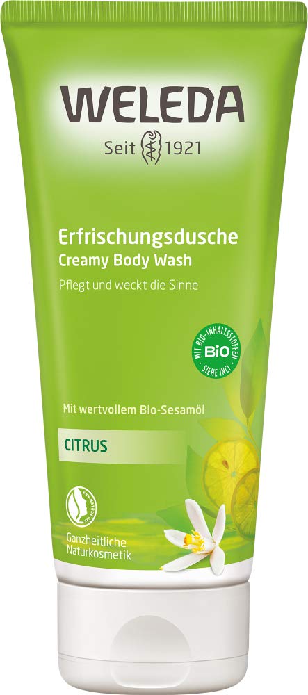 Weleda Douche rafraîchissante au citron bio (6 x 200 ml)