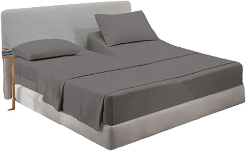 Miniatura 7 de Flex Top Cal.King - Sábanas para cama de número de sueño, 4 piezas divididas Cal.King para camas ajustables, juegos de sábanas superiores flexibles