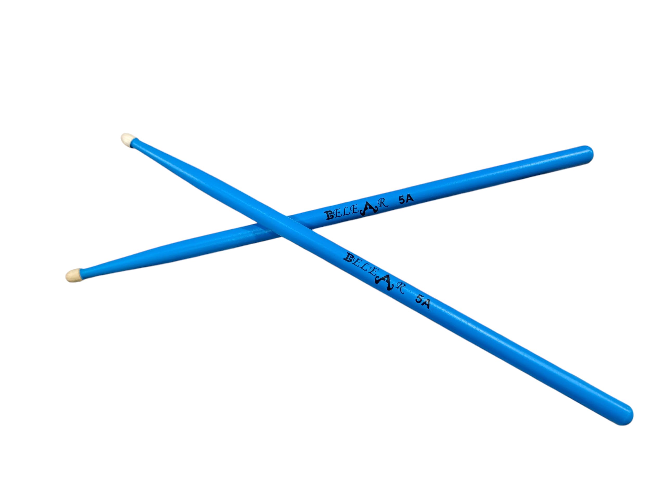 Belear 5A Blue Maple Wood DrumSticks Set-image-33