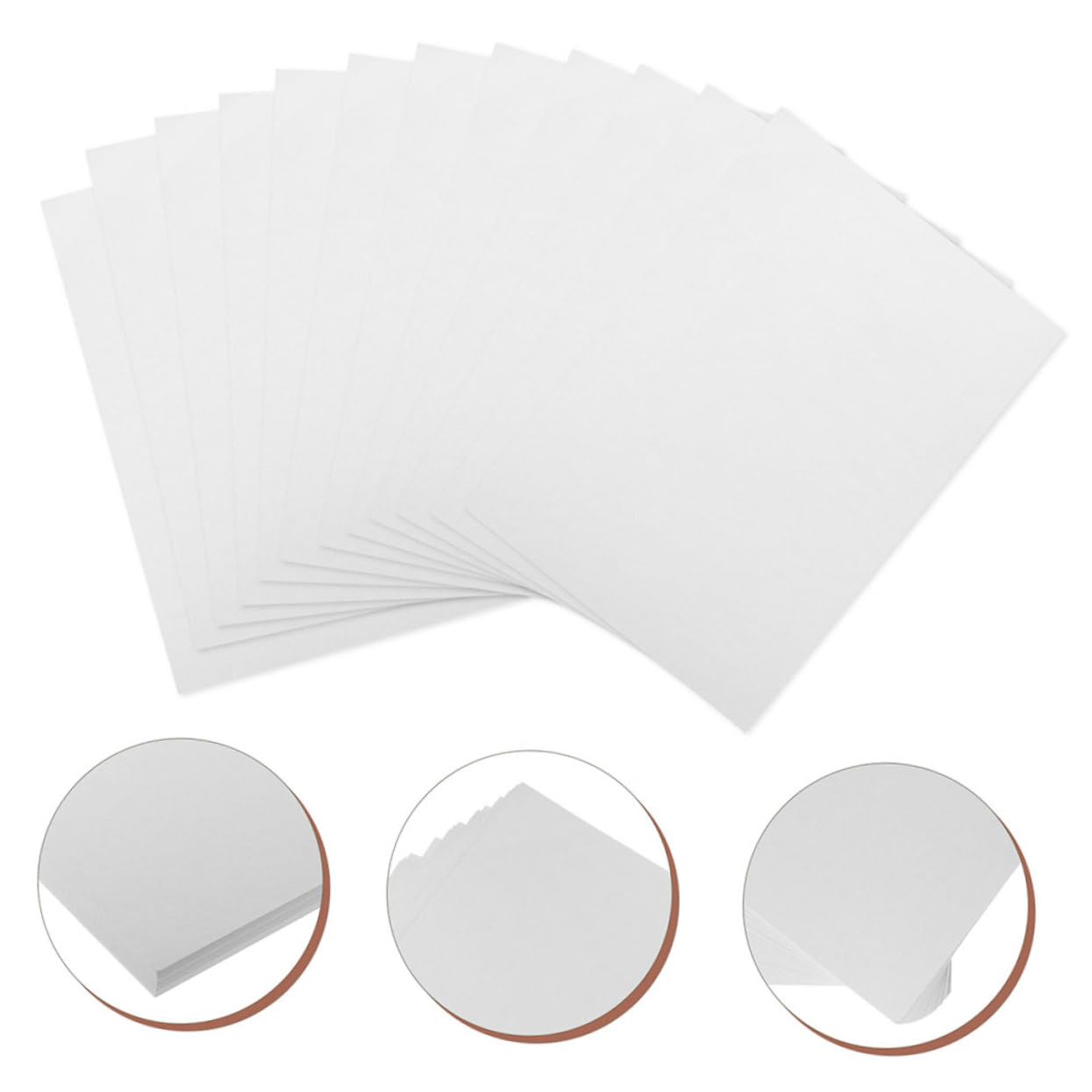Papier Aquarelle 100 Feuilles Blanc Épais 160g, Grain Grossier