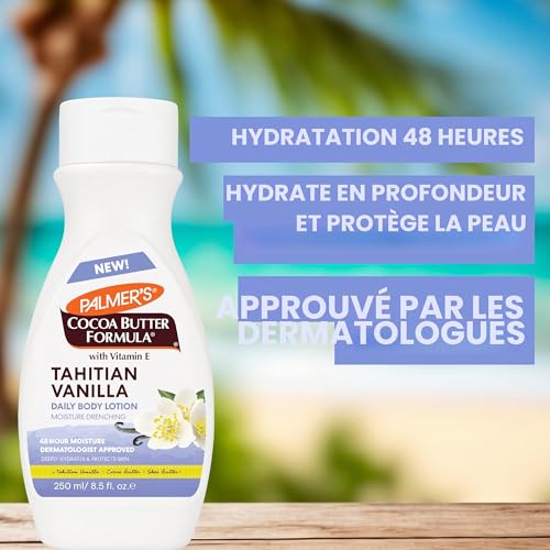 Palmer's Formule au beurre de cacao Vanille de Tahiti Lotion corporelle quotidienne 250 ml – vue 4