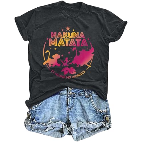 Magical Shirt for Women Magic Kingdom Tshirt Family Vacation Tee Castle Believe in The Magic Tie Dye Short Sleeves Tops B-Grey