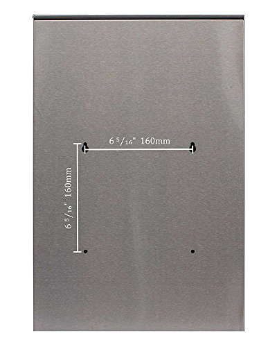 Qualarc Wf-0906A Glacial Elliptical Stainless Steel Locking Wall Mount Mailbox, Silver #TOP4