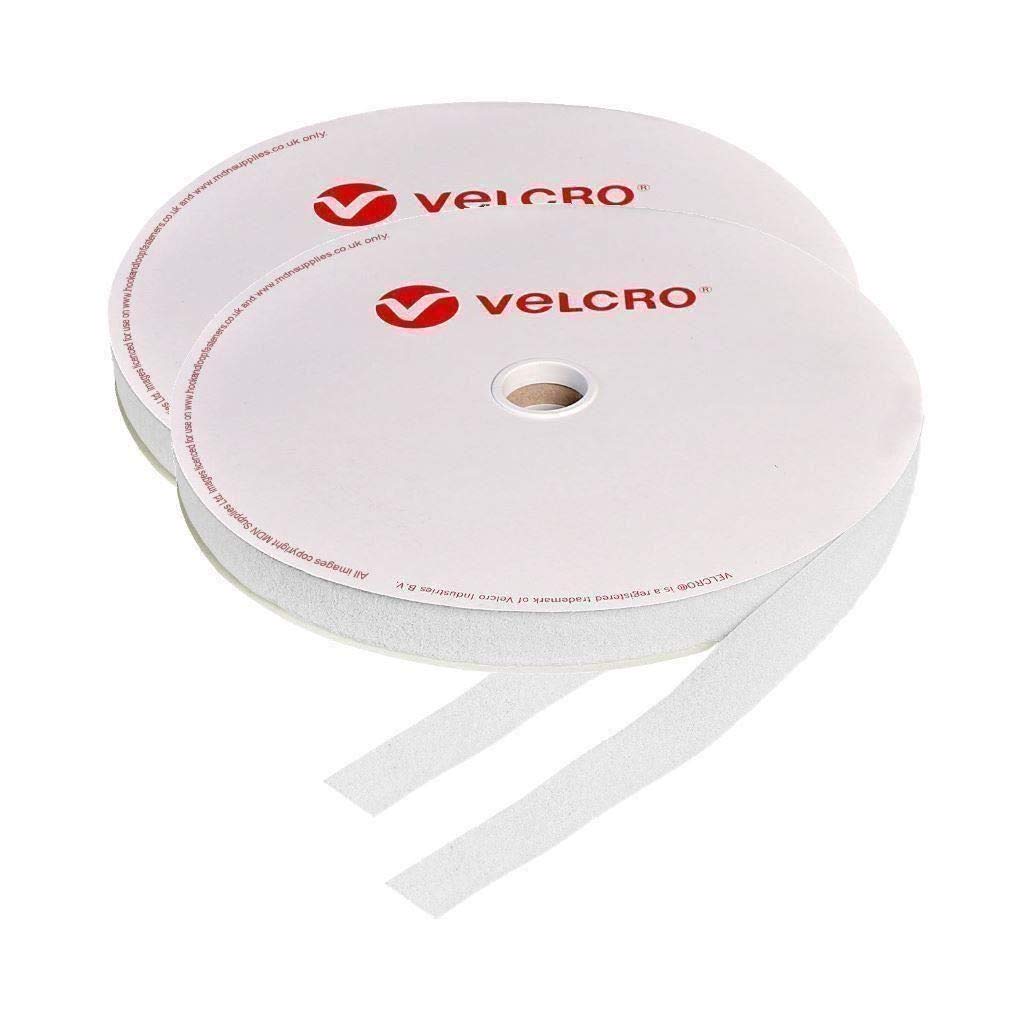 100mm Velcro® Brand Hook & Loop White Sew On 10m Rolls