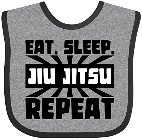Image of inktastic Eat, Sleep, Jiu Jitsu, Repeat Baby Bib