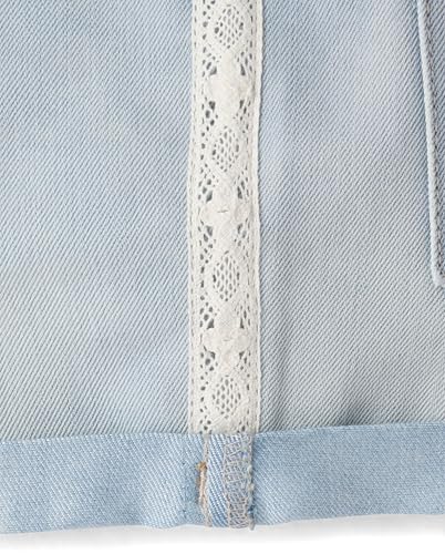 Image of The Children's Place Girls Denim Shortie Shorts