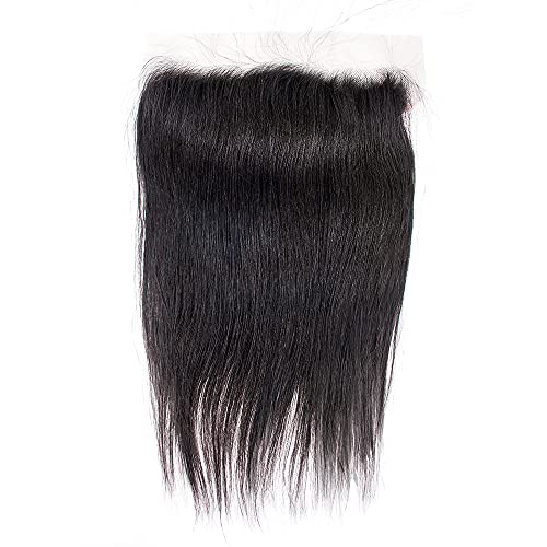 G GHAIR 13x4 Pre Plucked Lace Frontal Only 100% Brazilian Virgin Human Hair Real HD Lace Frontal Straight 14A, Real HD Lace Frontal 16 Inch