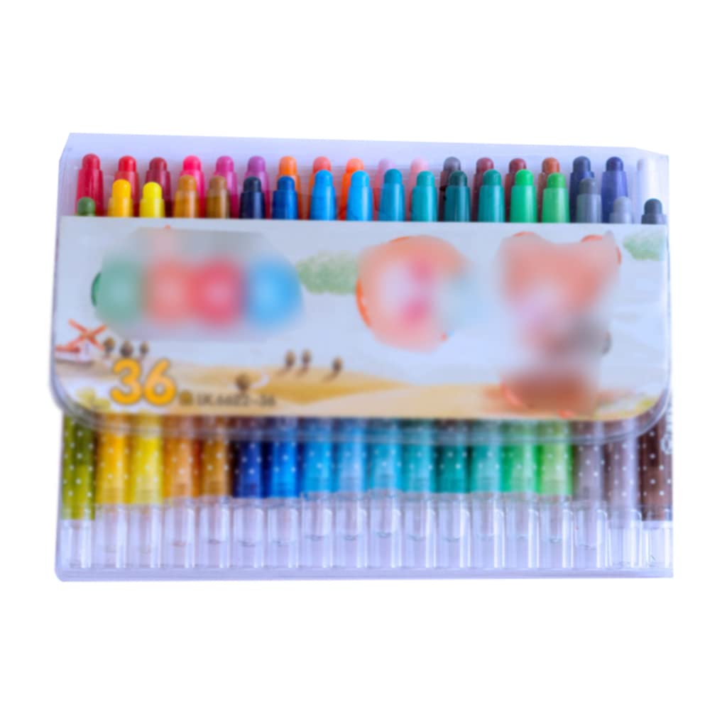 ASFD Drawing pens Short Rotating Crayon Kindergarten Prize Children's Painting Coloring Brush Student Oil Pastel for Students Colour pens
