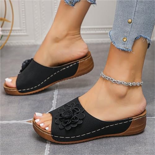 Shoes For Women Summer Fashion Platform Sandals Casual Beach Shoes Wedge Comfortable Slip On3