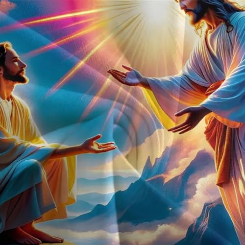 Parure de lit Jésus en microfibre pour des nuits sereines et douces