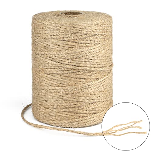 G2PLUS 200m Cuerda de Yute Natural Yute Twine 2mm-Cuerda Manualidades Cuerda de jardinería Bricolaje para el hogar de 4 hebras para jardinería,Envoltura de Regalos,Plantas - imagen 2