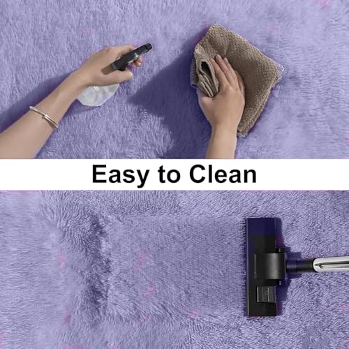 Tapis de décoration pourpre antidérapant résistant aux glissades - 7