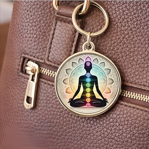 Image of MG | Protective Evil Eye /Spiritual Symbols /Om /Motivational Keychains | Double-Sided Metal Key Ring | Good Luck and devine Charm for Car, Bike, Home & Office