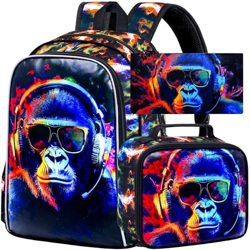 3Pcs Backpack for Boys, 17