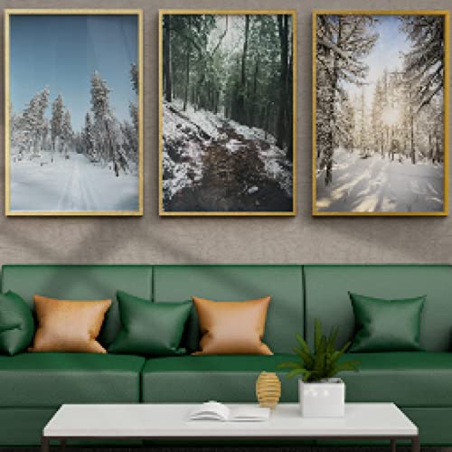 Forêt art affiches et gravures pour créer un salon style chalet nordique