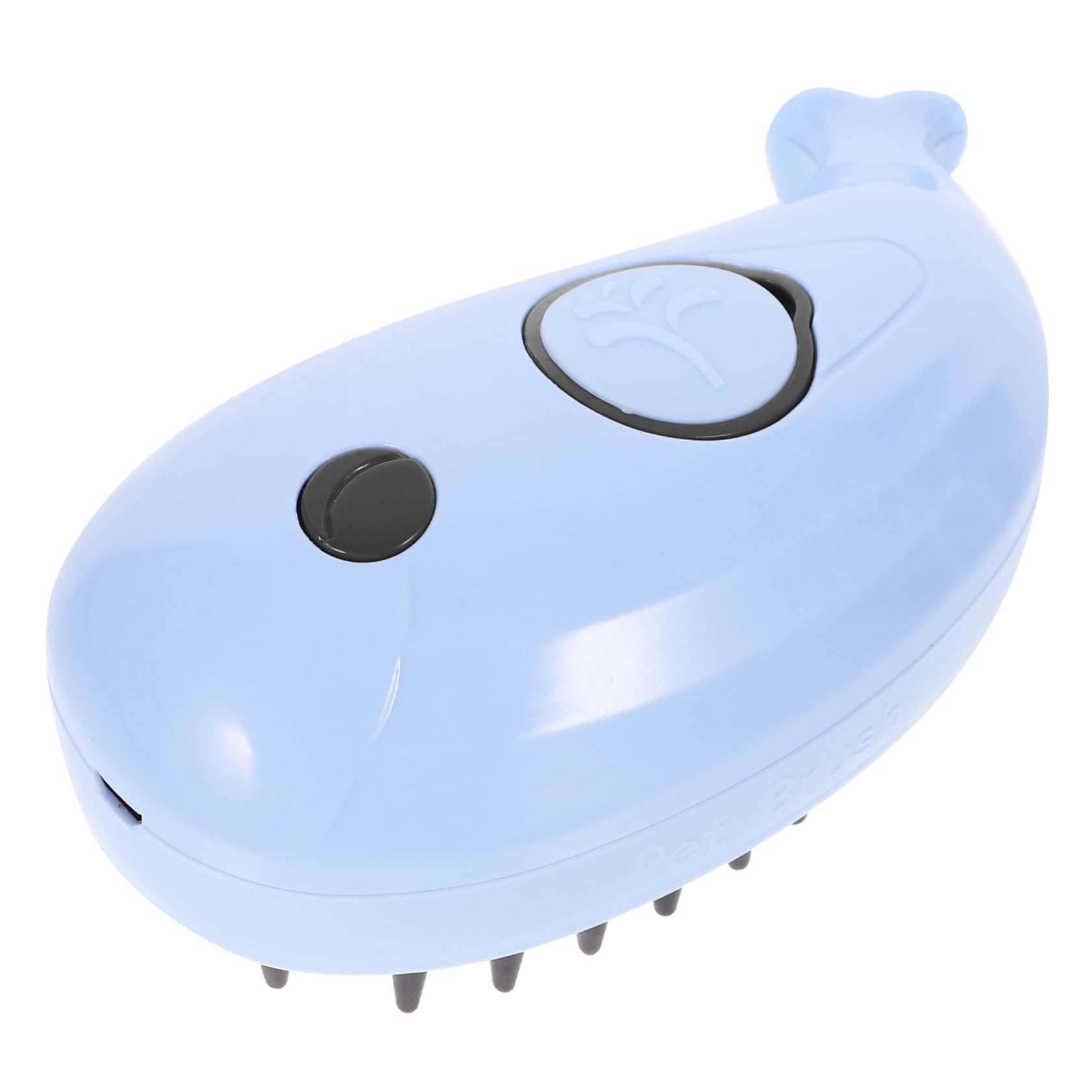 Mipcase 5pièces Brosse à Vapeur Multifonctionnelle Pour Brosse De Bain Auto-nettoyante Outil De Toilettage Massage Pour Animaux Couleur Bleue