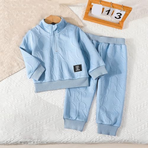 Boys 2 Piece Tracksuit Long Sleeve Hoodie Pants Set Comfortable Sportswear For Toddler Baby Casual Outfits Soft3