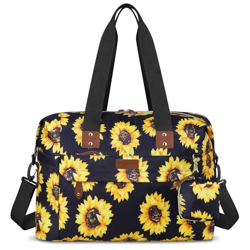 Image of Pritent Diaper Bag Tote - Diaper Baby Bags with Pacifier Case, Shoulder Straps, Stroller Clips, Waterproof Large Mommy Maternity Travel Baby Bag for Mom and Dad, Sunflower, Medium