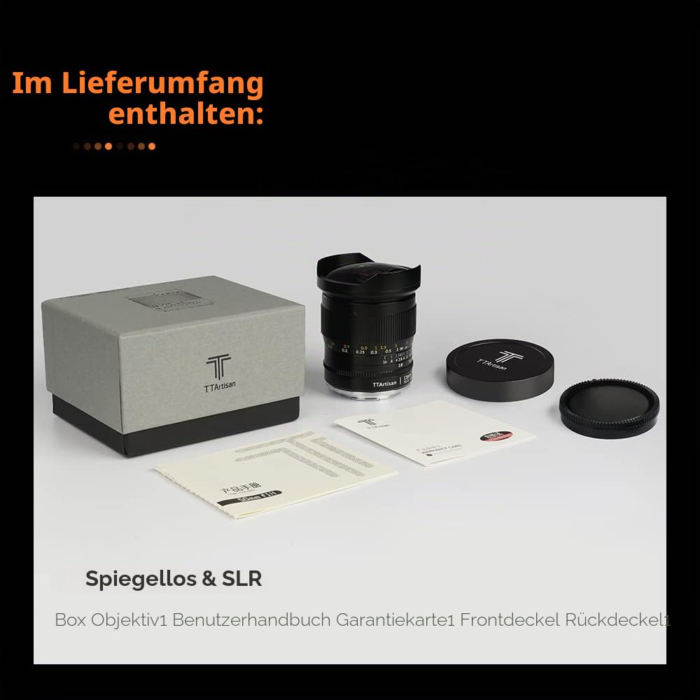 TTArtisan 11mm F2.8 Full Fame Ultra-Wide Fisheye Camera Lens Manual Focus Camera Lens for Sony-E Mount
