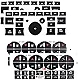 AC Dash Button Repair Kit Sticker for Chevy - Best for Fixing Ruined Faded A/C Control Buttons - Decal Replacement Fits Select 07-14 GM Vehicles & Radio Dash Buttons- Decal Replacement Stickers for SUV Truck Accessorie(4 Sheets)